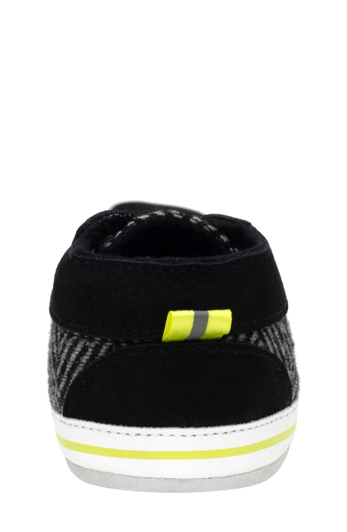 Kids' Julian Leather Sneaker, Alternate, color, BLACK