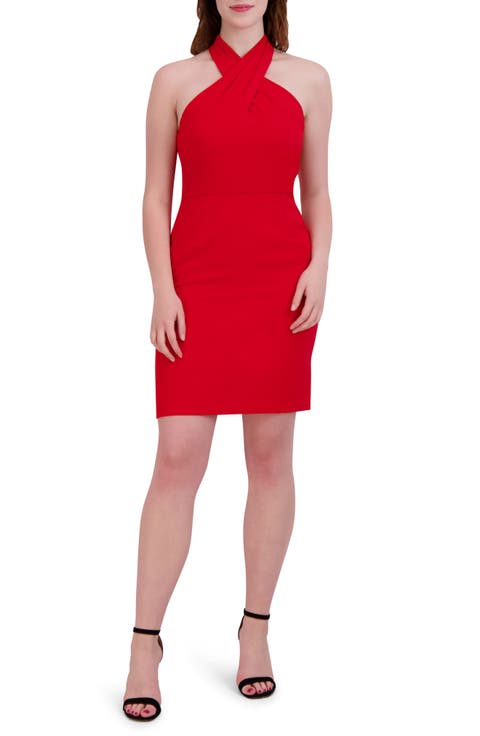 Halter Neck Sheath Dress