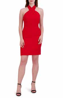 Julia Jordan Halter Neck Sheath Dress