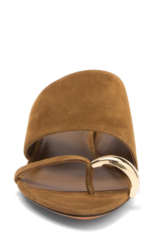 Vince Suzie Suede Kitten-heel Sandals In Brown