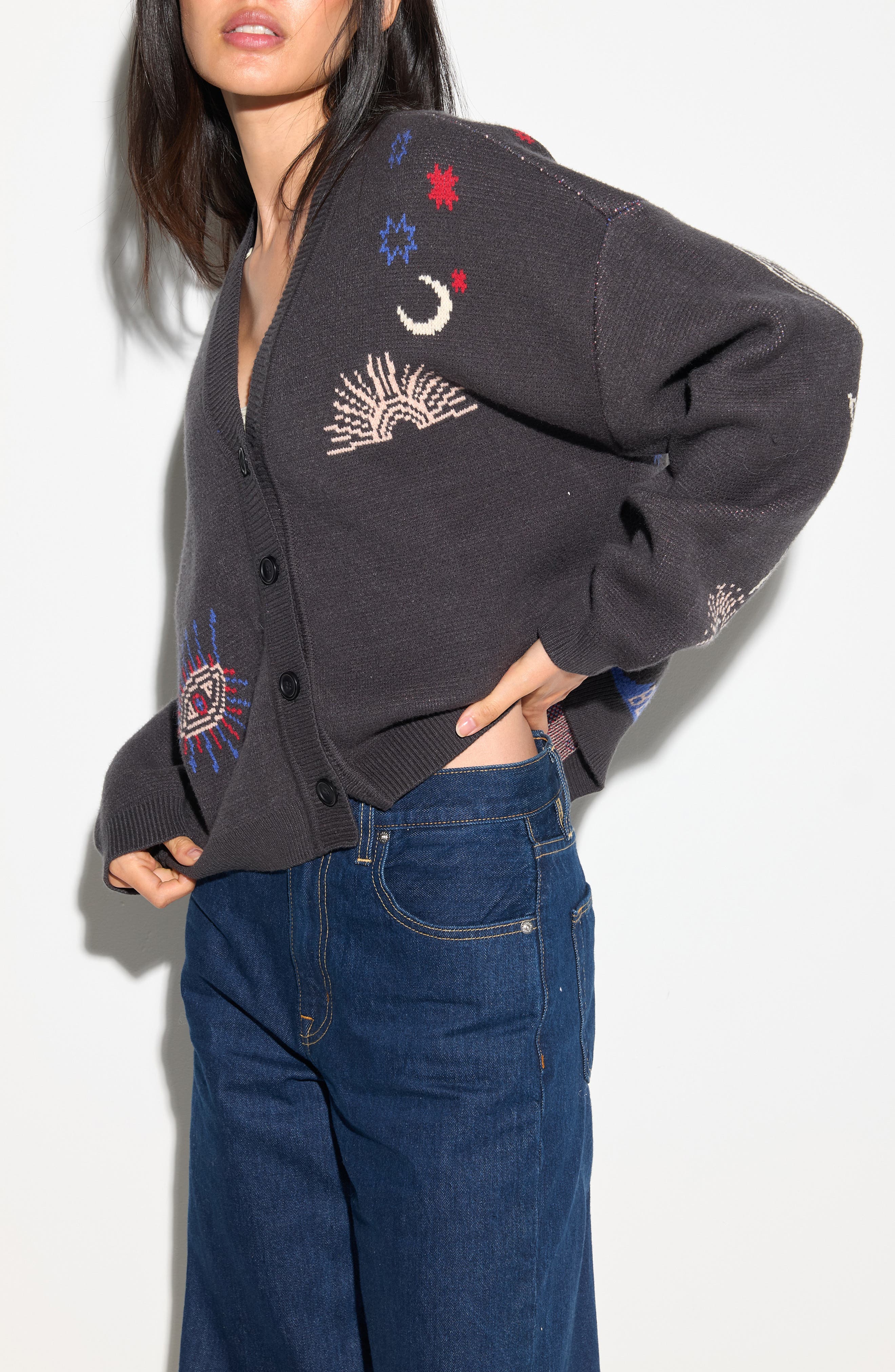 Spiritual Gangster Delaney Good Karma Crop Cardigan (Women) | Nordstromrack