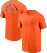 Nike Men's Nike Orange Denver Broncos Split Logo T-Shirt