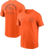 Nike Men's Nike Orange Denver Broncos Split Logo T-Shirt