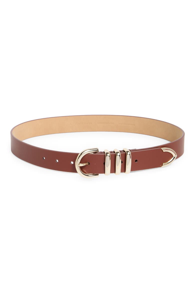 Beveled Buckle Belt, Main, color, BURGUNDY