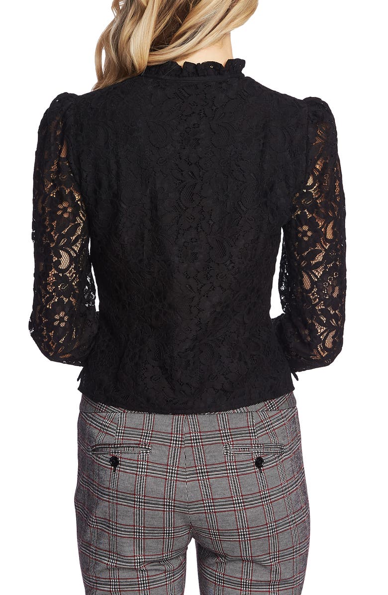 CeCe Floral Lace Blouse, Alternate, color, 