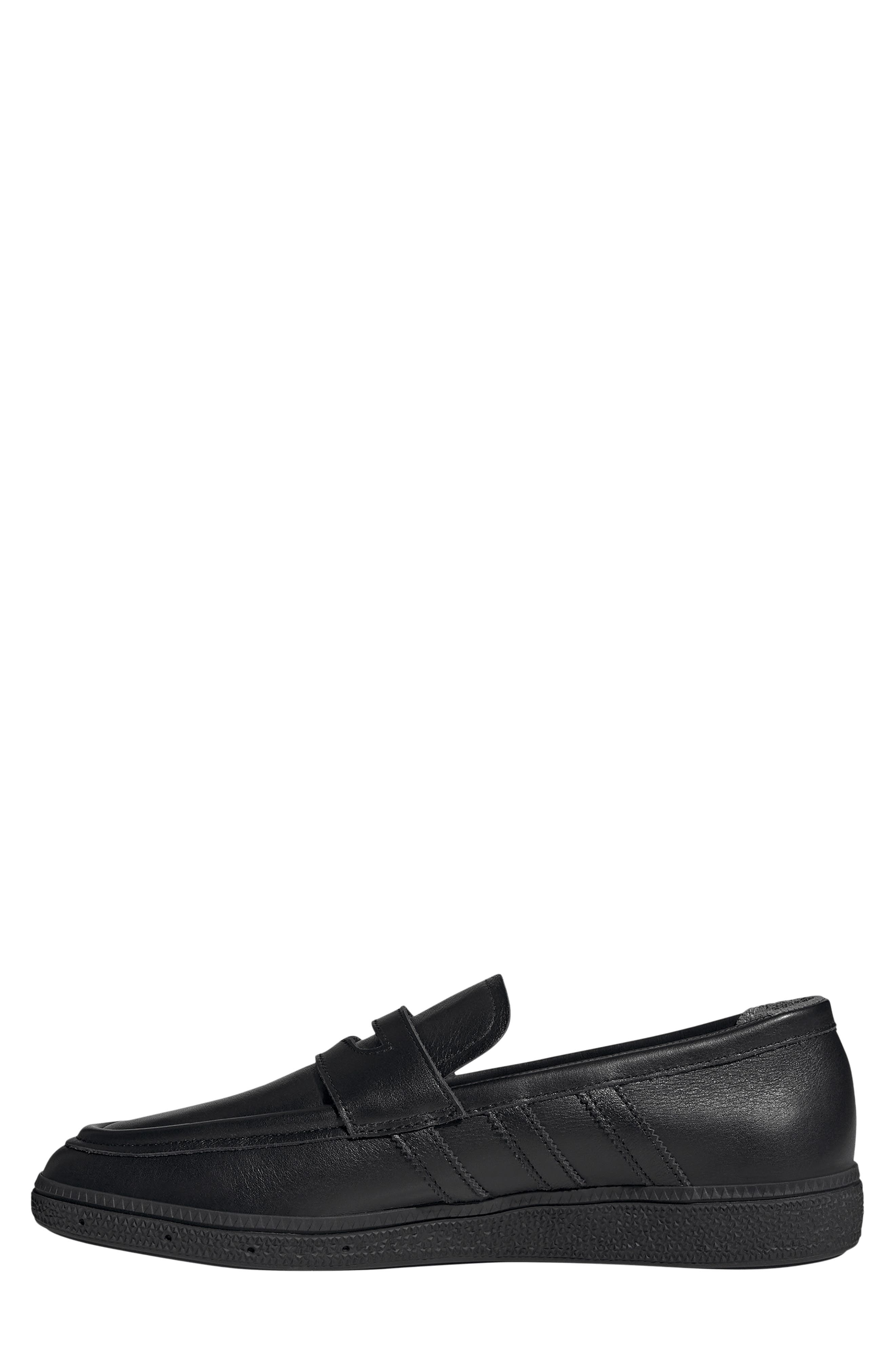 Handball Spezial Premium Loafer, Alternate, color, BLACK/ BLACK/ GREY