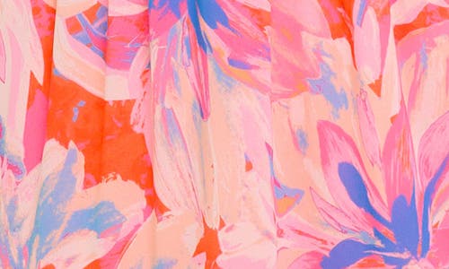 Flying Tomato Floral Lace V-neck Maxi Dress In Pink