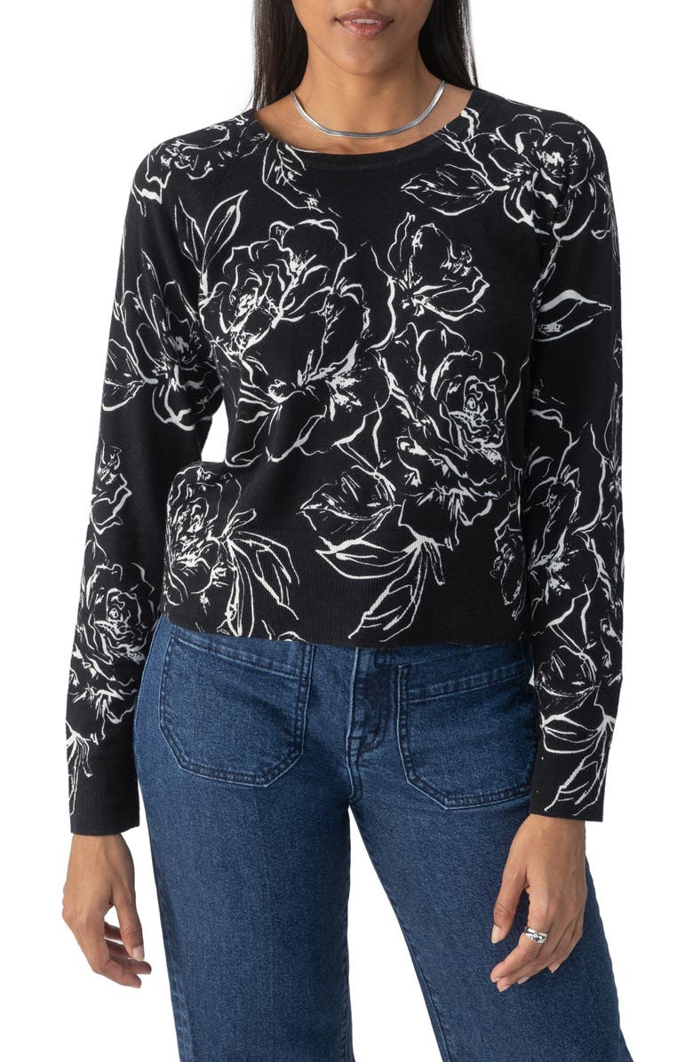 Sanctuary All Day Long Sweater, Main, color, Rose Stencil