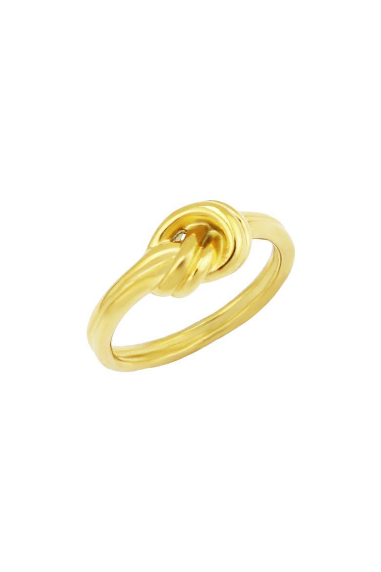 Knotted Band Ring, Main, color, GOLD