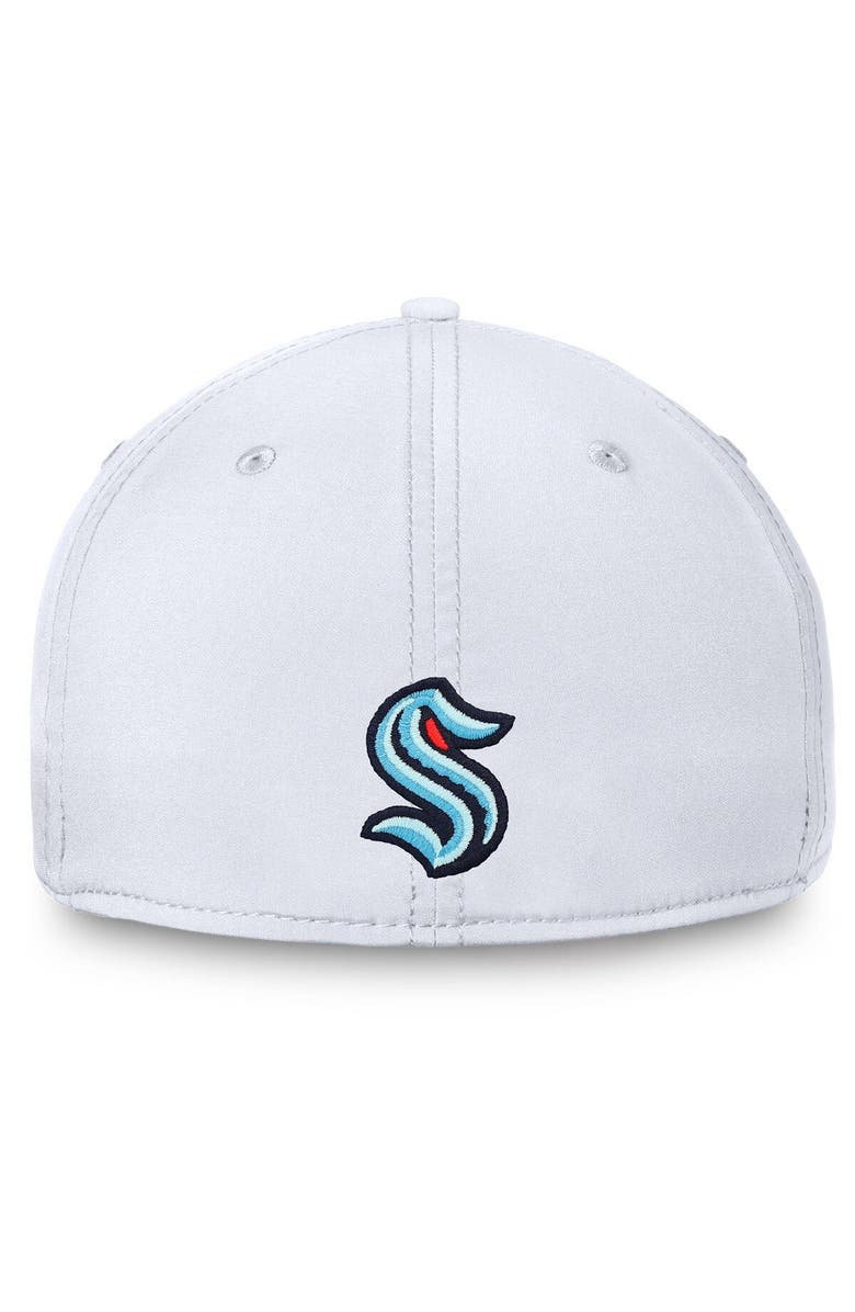 FANATICS Men's Fanatics Branded White Seattle Kraken Wordmark Flex Hat, Alternate, color, White