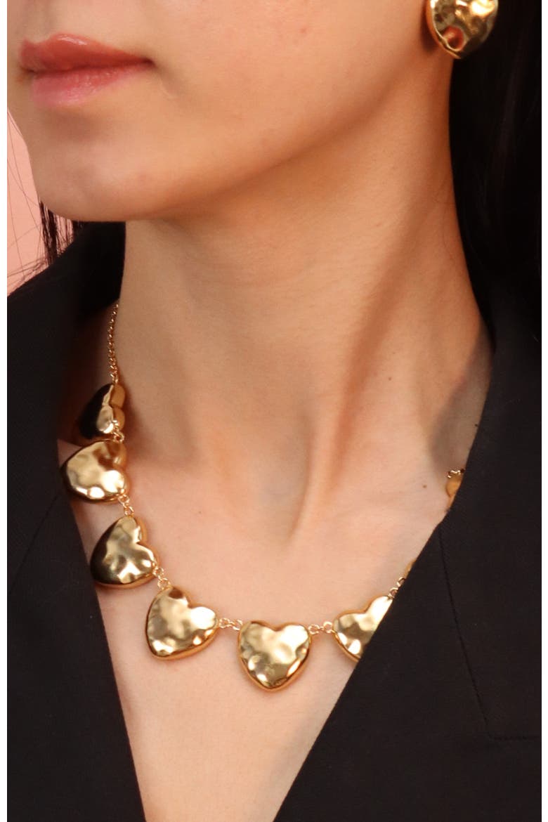 Heart of Eden Necklace, Alternate, color, Gold