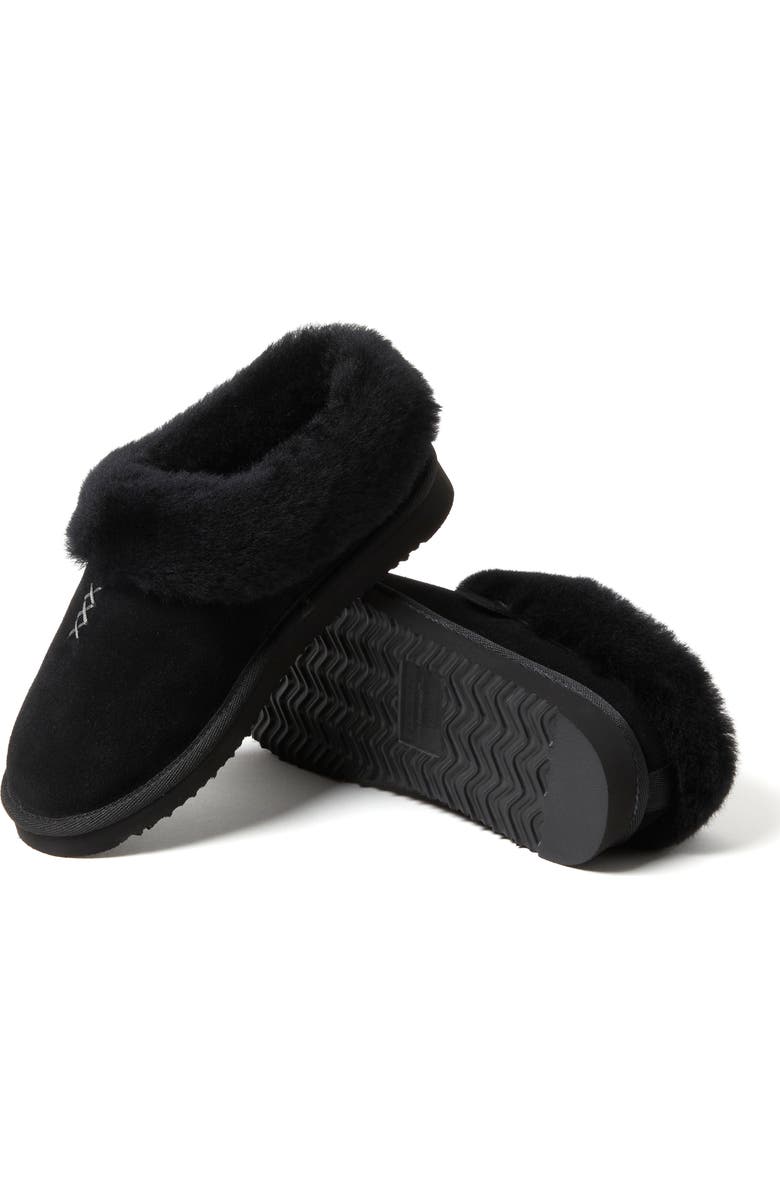 DEARFOAMS Fireside Adelaide Genuine Shearling Clog Slipper, Alternate, color, Black