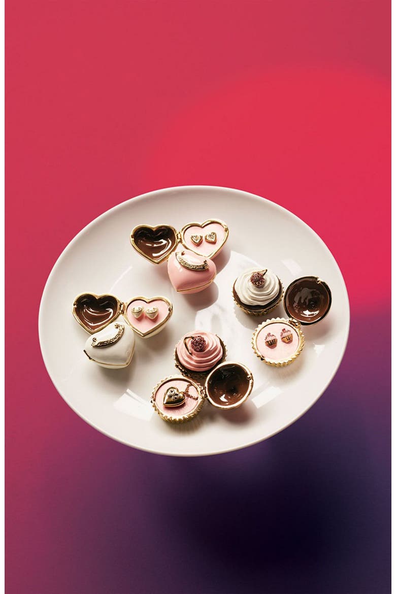 'Puff' Earrings & Jewelry Box, Alternate, color, CUPCAKE STUDS