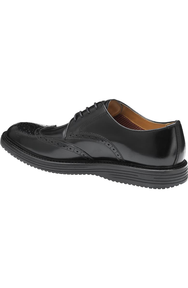 Johnston & Murphy Upton Wingtip Derby, Alternate, color, Black/ Black Full Grain