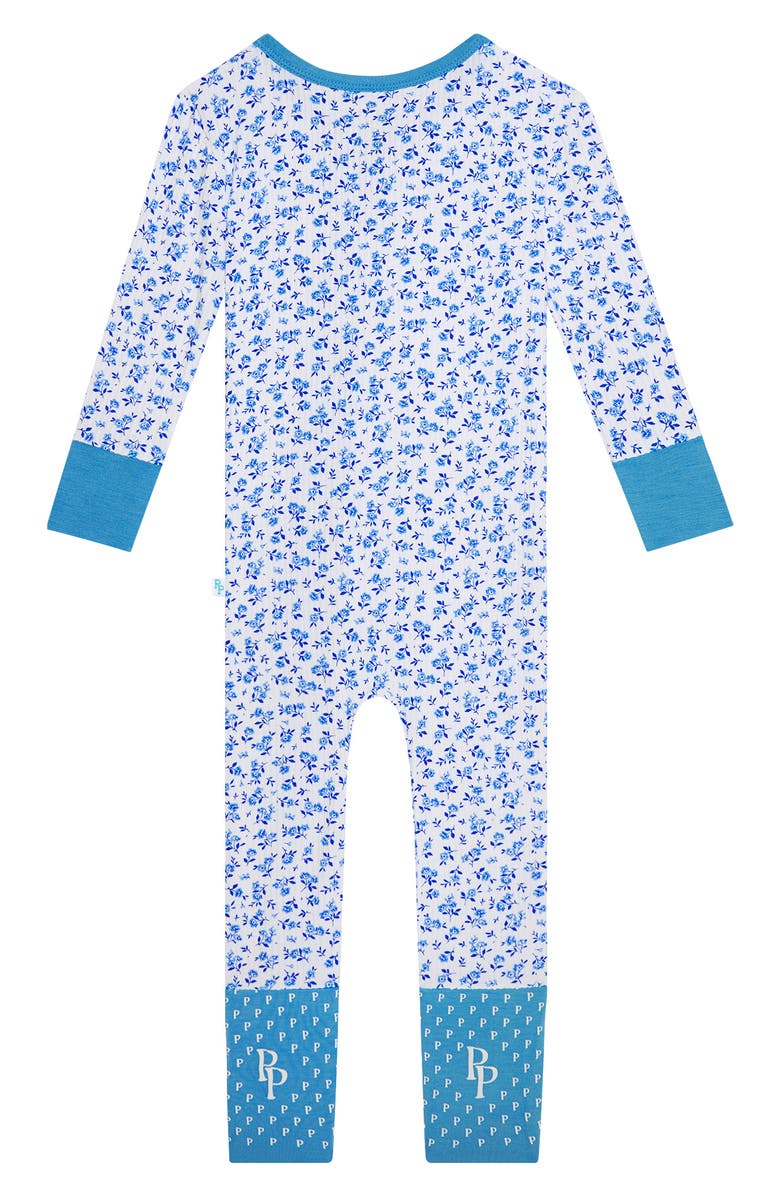 Posh Peanut Kids' Andina Floral Fitted Footie Pajamas, Alternate, color, 
