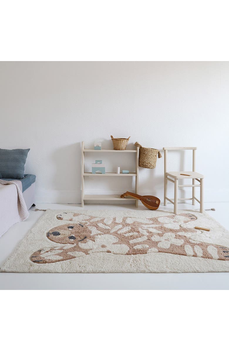 Nattiot Flowerbear Rug, Alternate, color, Multi