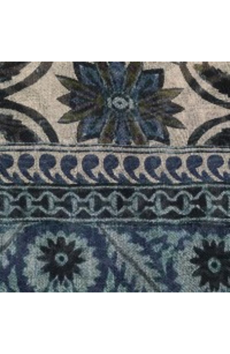 GERARD DAREL Dora Rosette Print Scarf, Alternate, color, Navy Blue