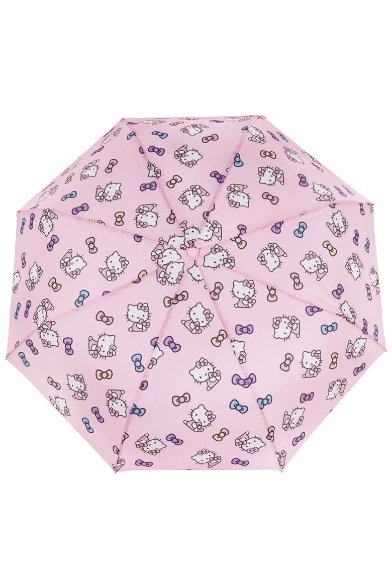 Gradient Bow Print Umbrella, Alternate, color, MULTI