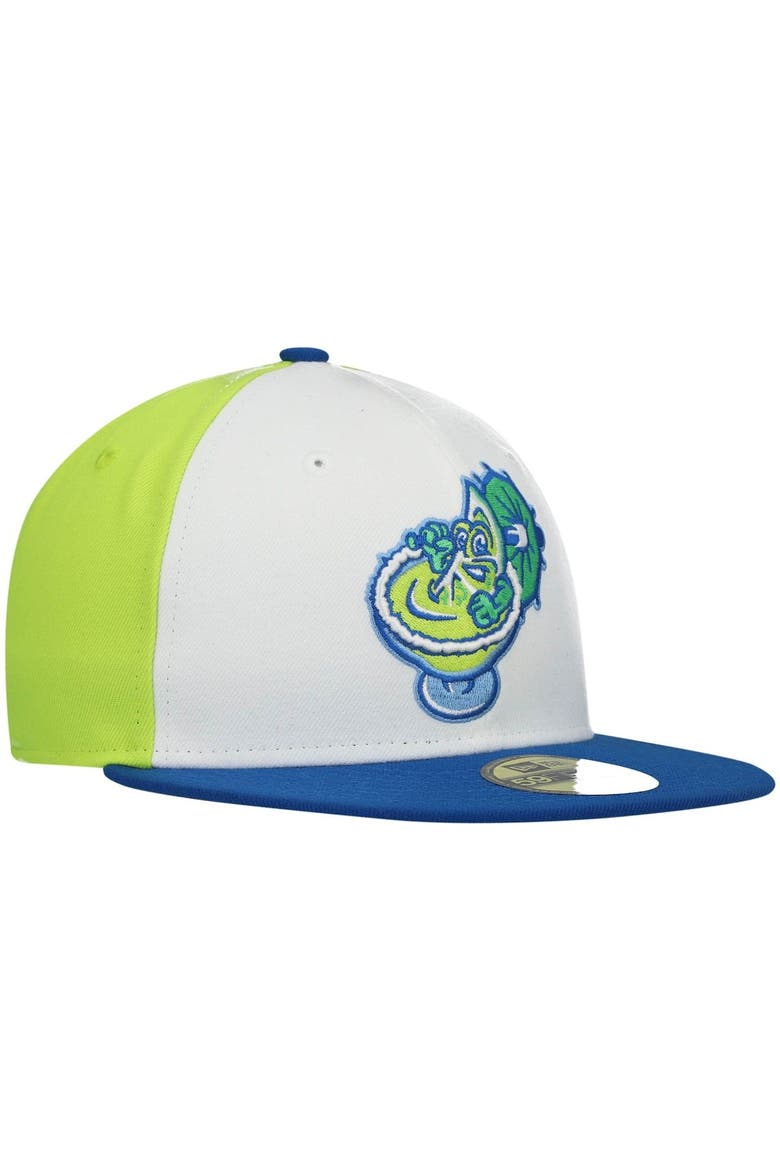 Men's New Era White/Royal El Paso Margaritas Copa de la Diversion 59FIFTY Fitted Hat, Alternate, color, White