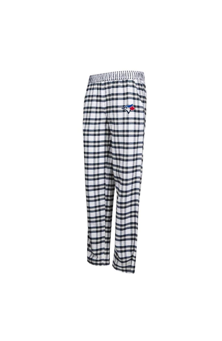 CONCEPTS SPORT Women's Concepts Sport Navy/Gray Toronto Blue Jays Sienna Flannel Sleep Pants, Alternate, color,