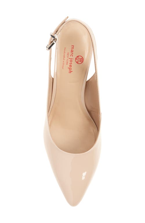 Marc Joseph New York Juliana Place Slingback Pump In Beige Soft Patent
