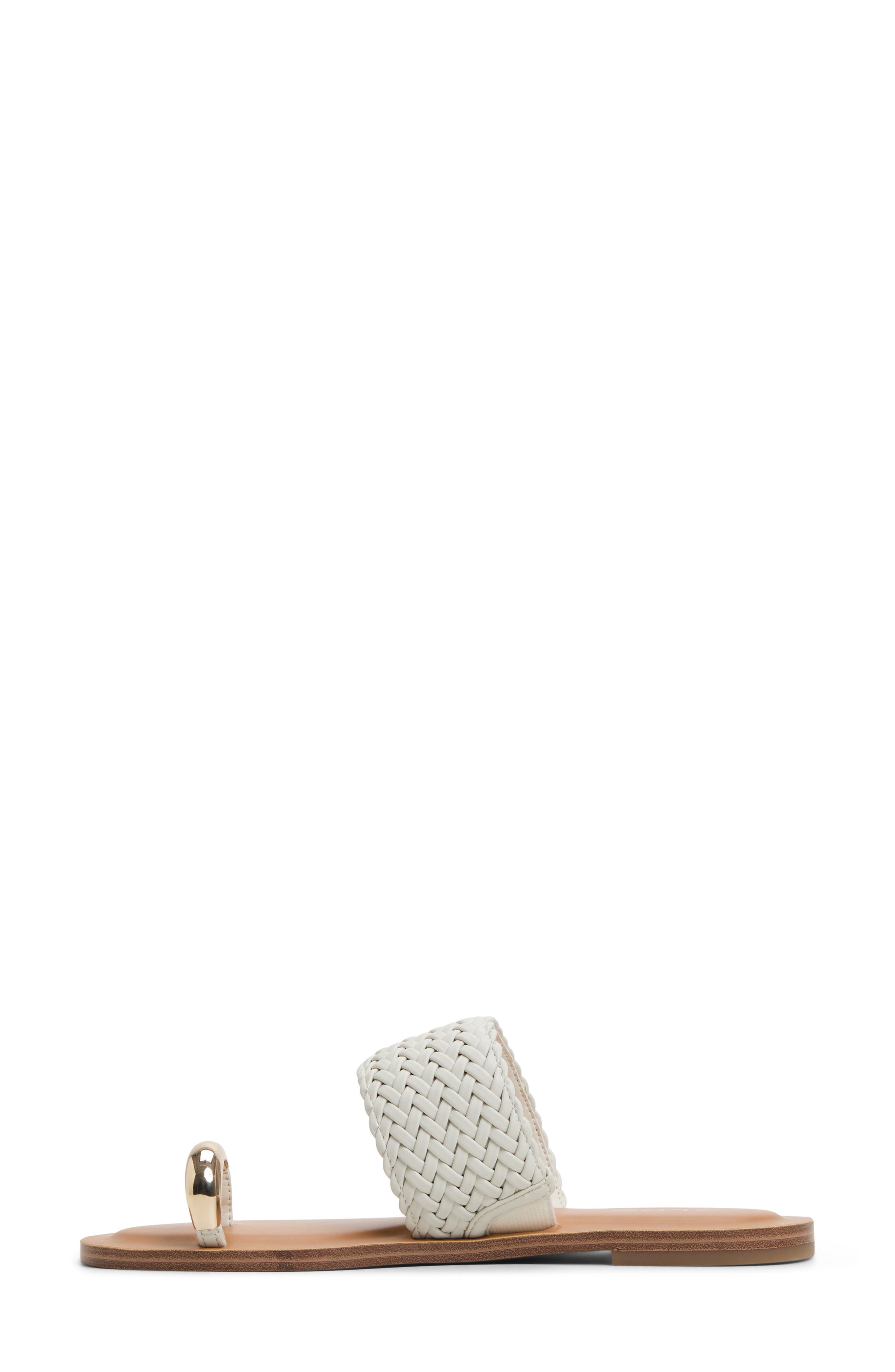 ALDO Beachwalk Slide Sandal, Alternate, color, White/ Bone