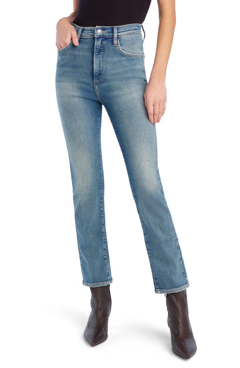 Favorite Daughter The Valentina Super High Waist Bootcut Jeans, Main, color, Gramercy