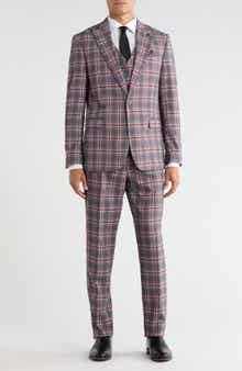 Windowpane Plaid 3-Piece Suit