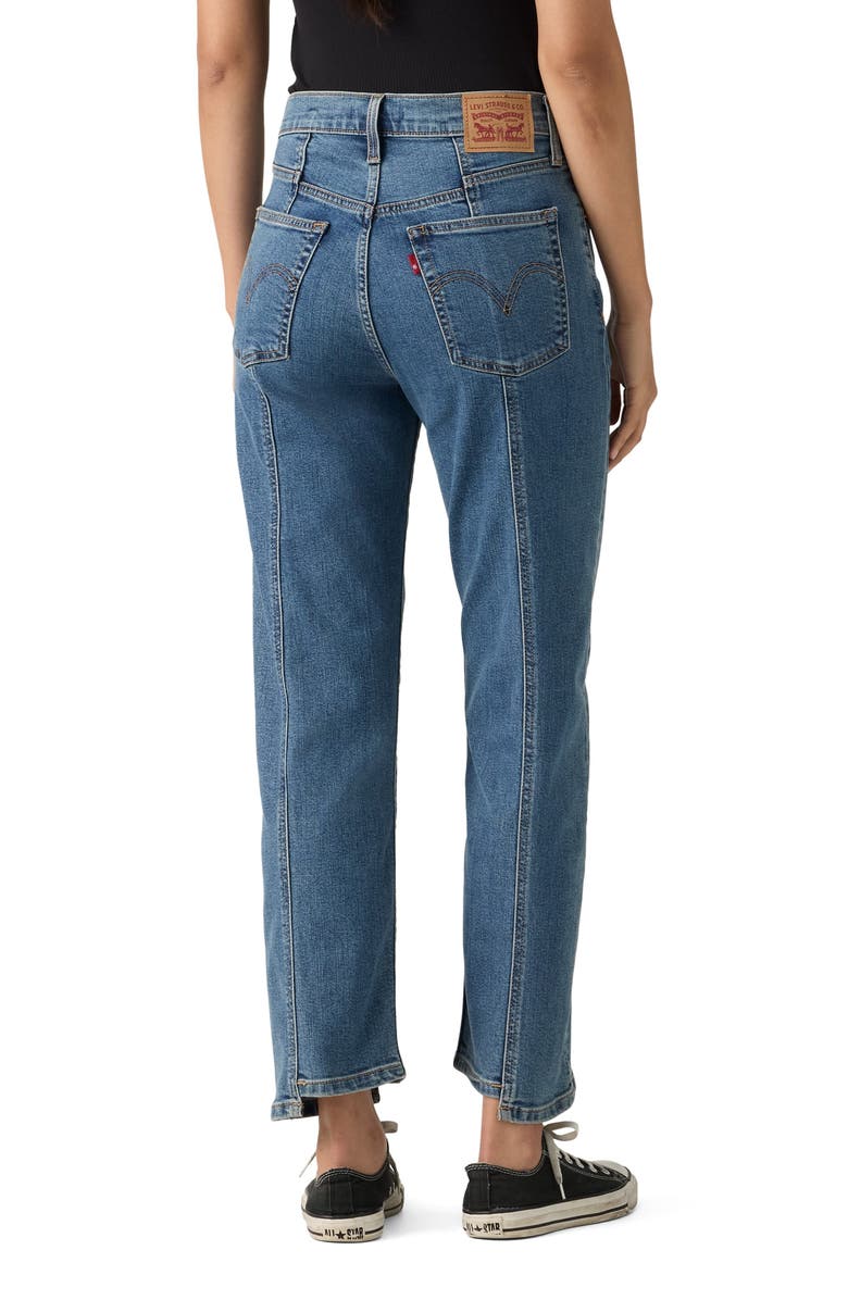 Levi's Ribcage Seamed High Waist Ankle Straight Leg Jeans, Alternate, color, As It Seams