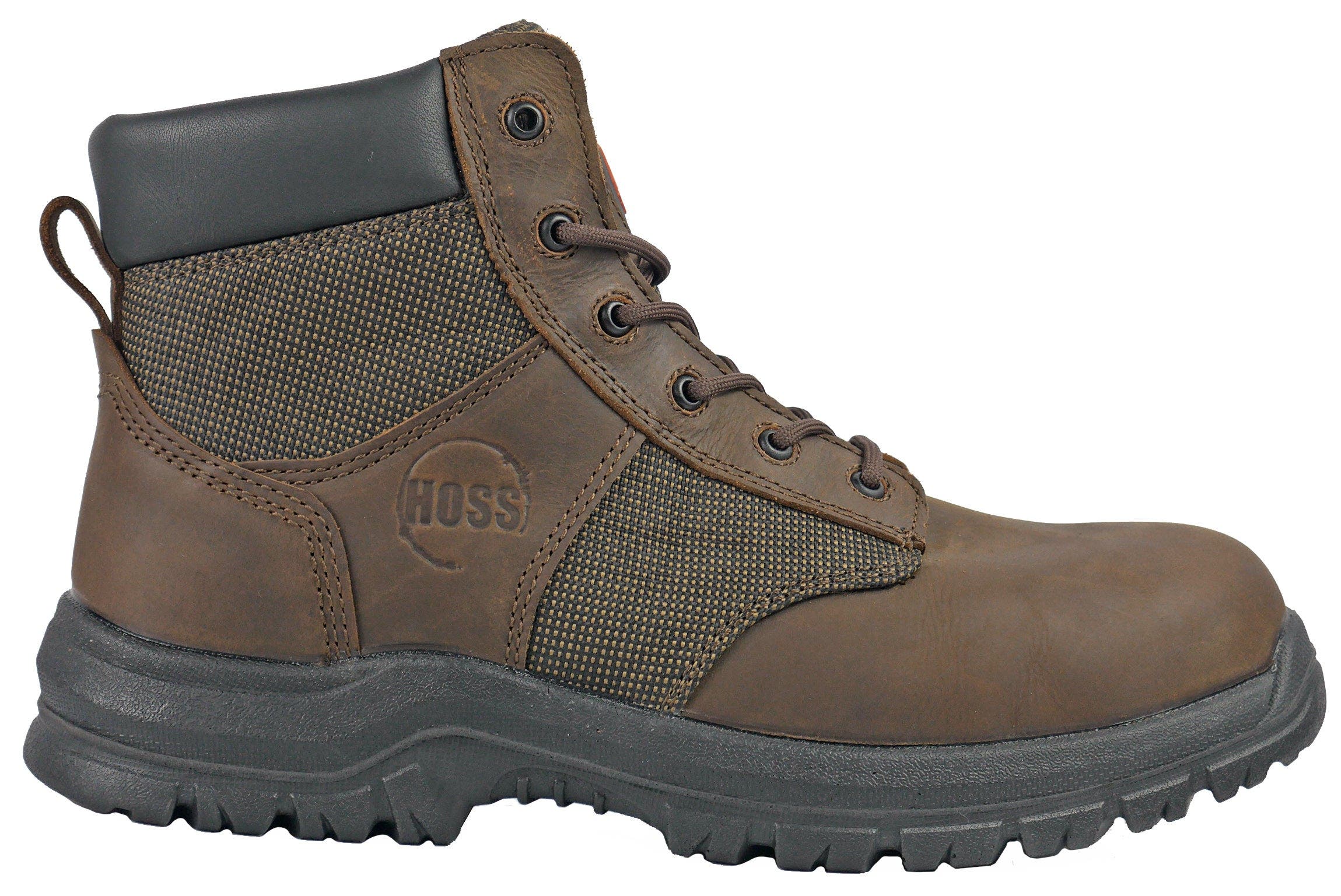 Hoss Boot Company HOSS Carter 6 Inch Steel Toe Work Boot, Alternate, color, Brown