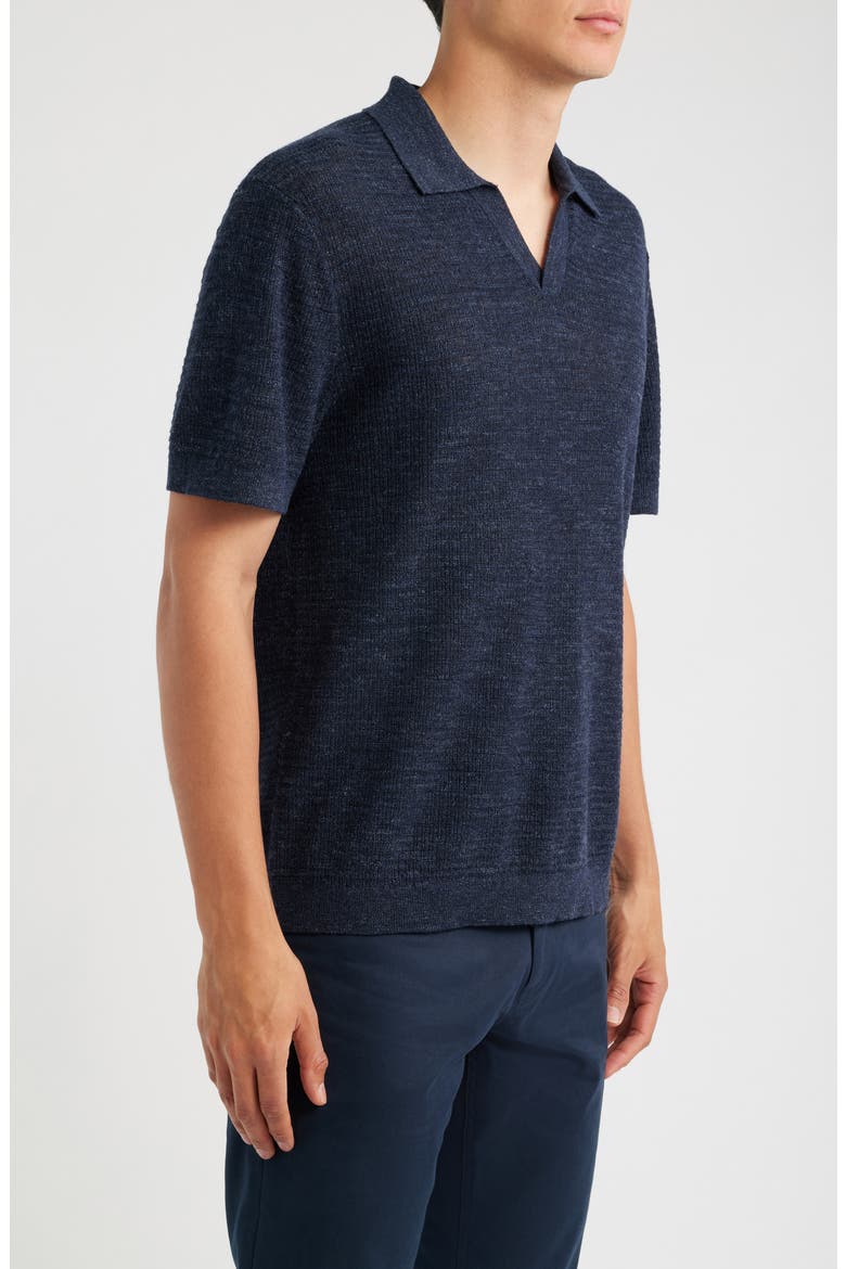 Brenan Linen Blend Polo, Alternate, color, NEW BALTIC - 0W1