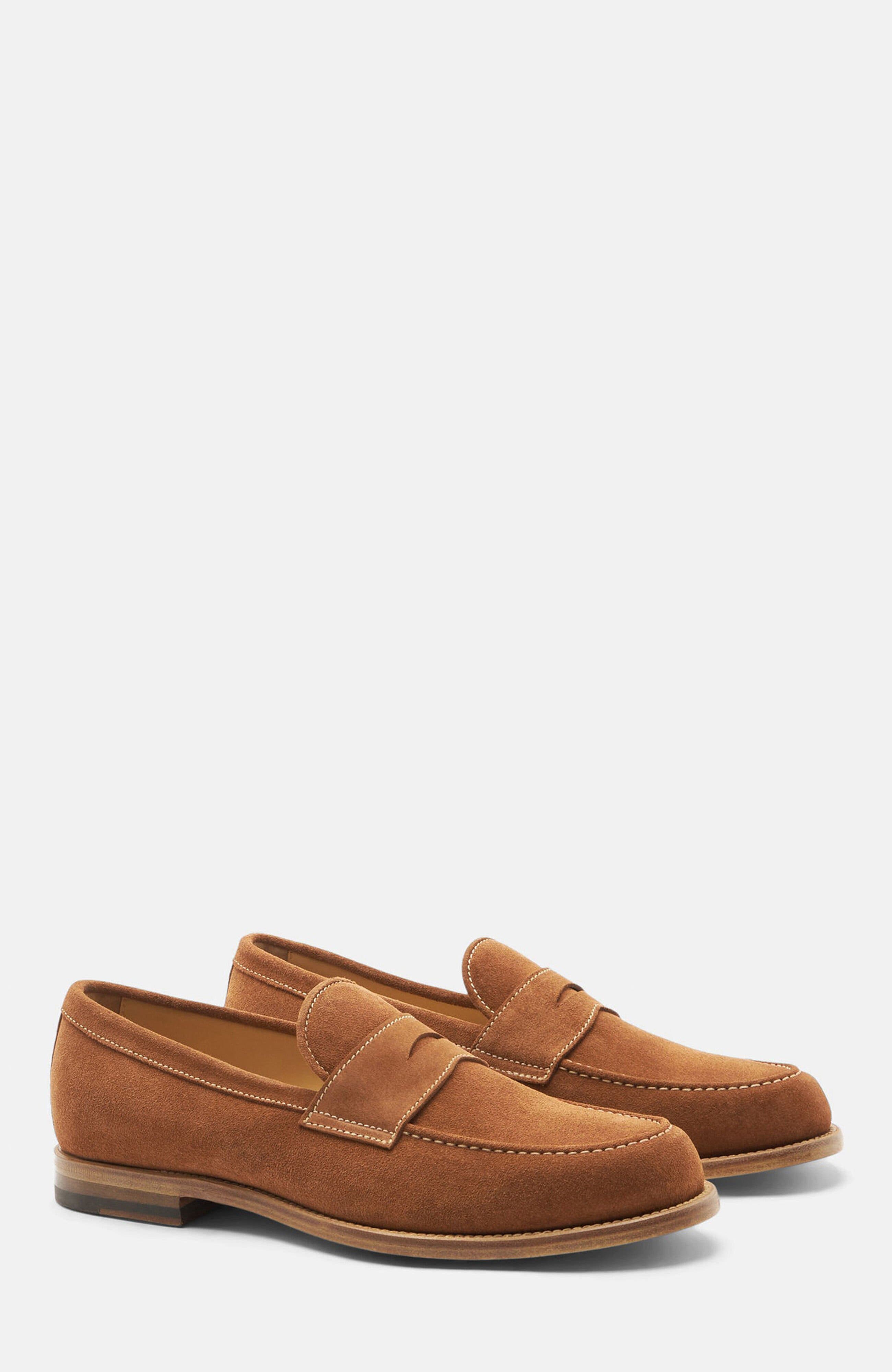 Edward Loafers, Alternate, color, Tan - Suede