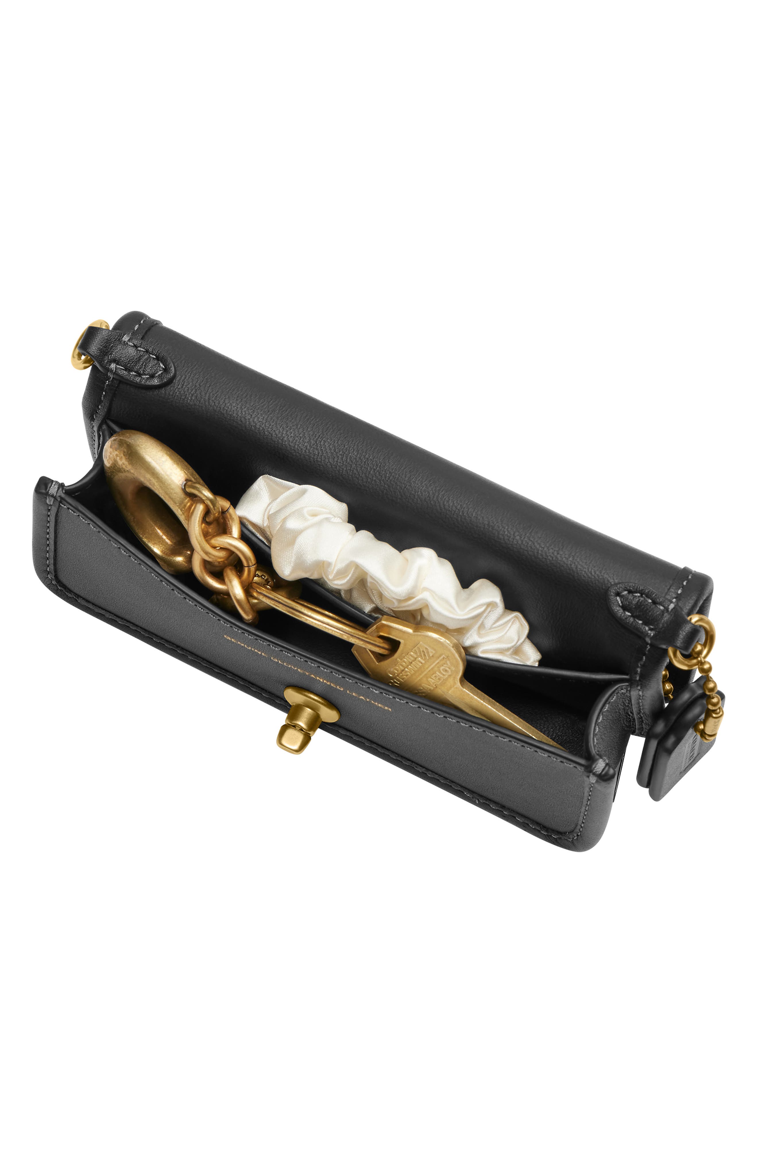 COACH Dinky 14 Leather Crossbody Bag, Alternate, color, 