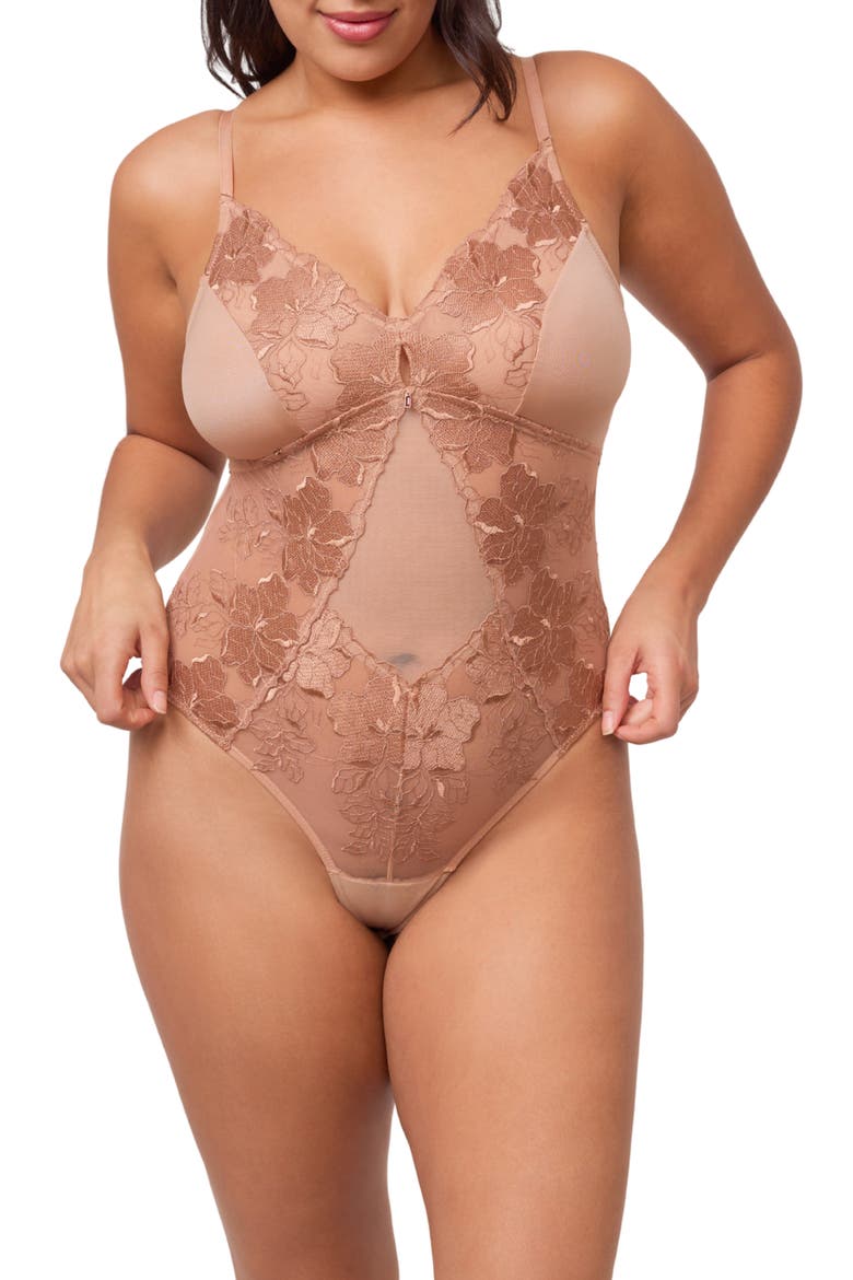 Golden Hour Bodysuit, Main, color, ROSE GOLD