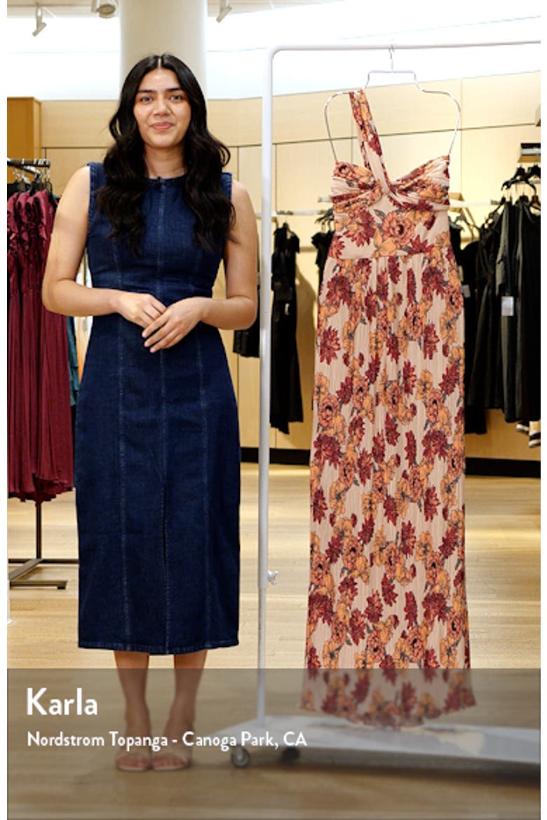 Idalia Floral One-Shoulder Gown video