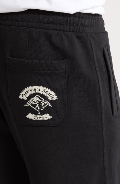 Overnight Angel Crew Crew Og Badge Sweatpants In Black