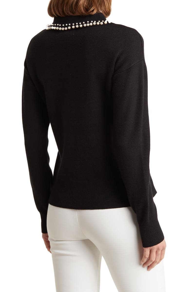 BY DESIGN Maddie Faux Pearl Collar Sweater, Alternate, color,