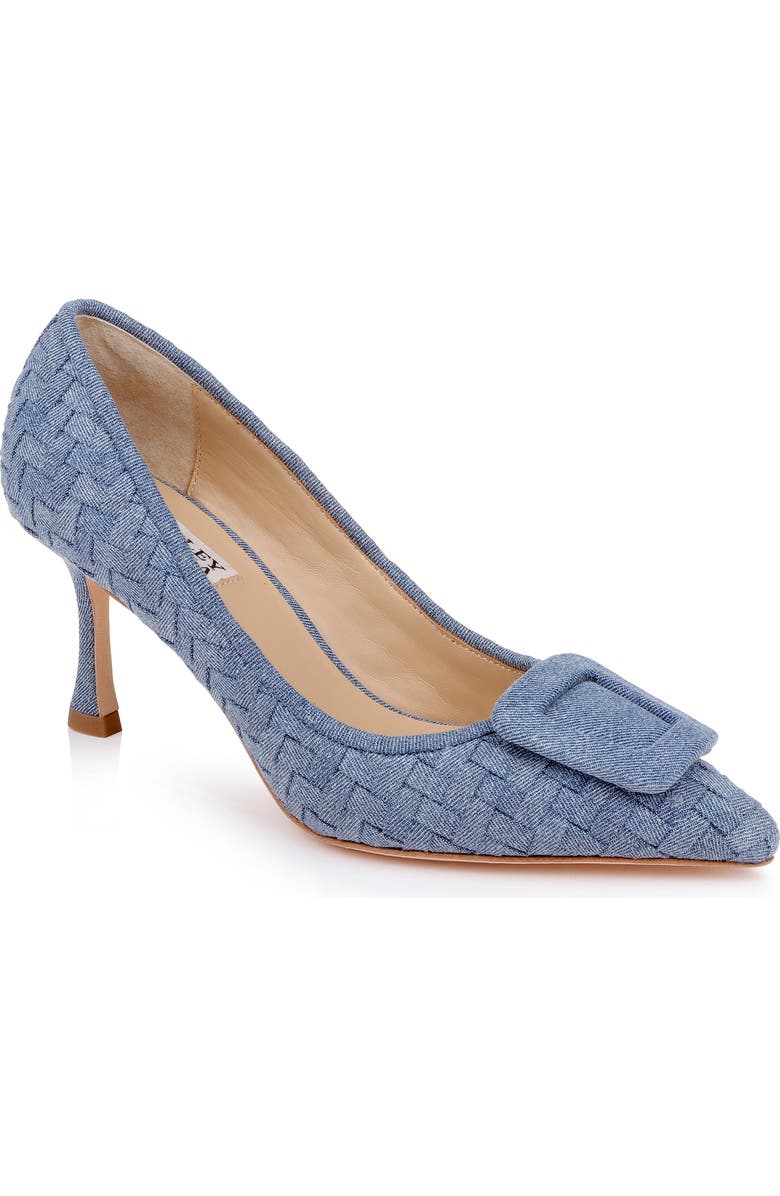 Badgley Mischka Collection Yanet Pointed Toe Pump, Main, color, Light Denim