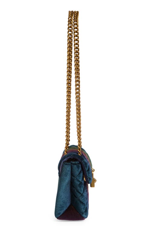 Kurt Geiger London Velvet Mini Brixton Crossbody Bag In Multi