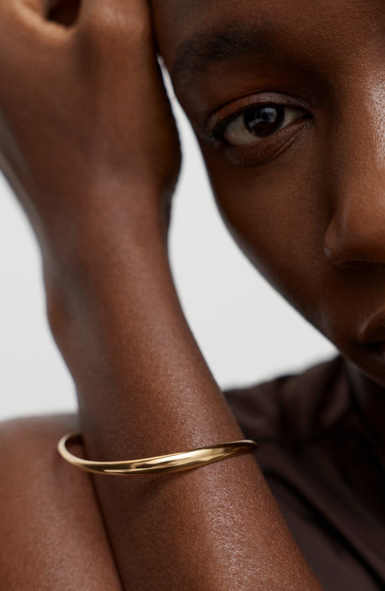 Monica Vinader Swirl Bangle, Alternate, color, 18K Gold Vermeil