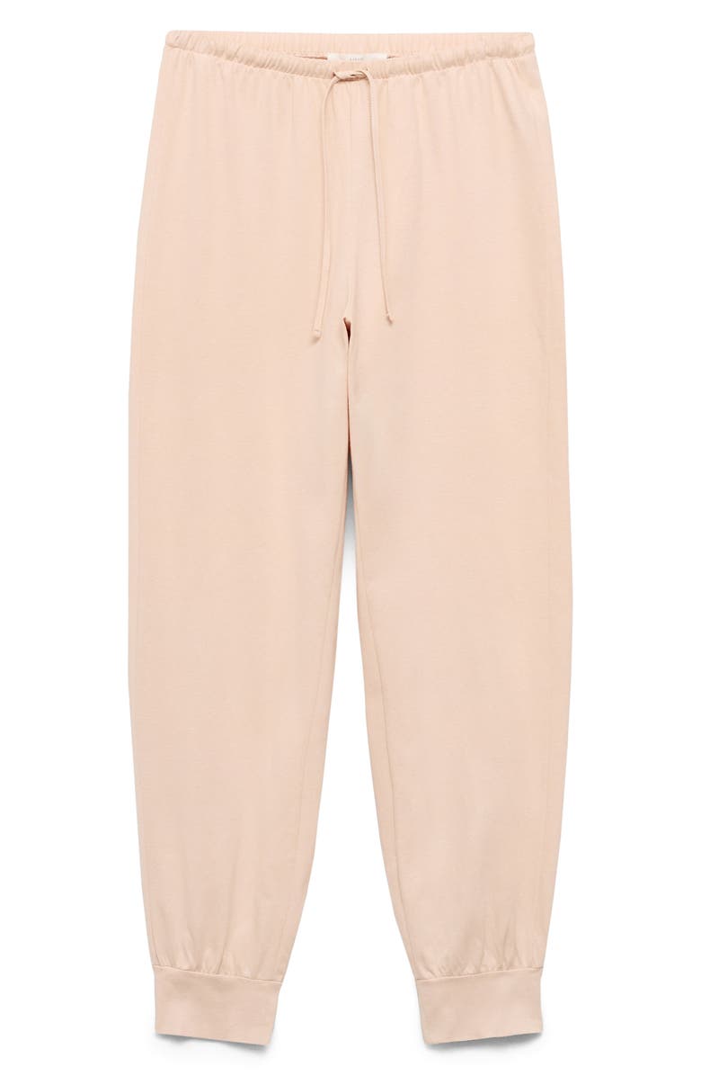 MANGO Tapered Cotton Joggers, Alternate, color, Salmon