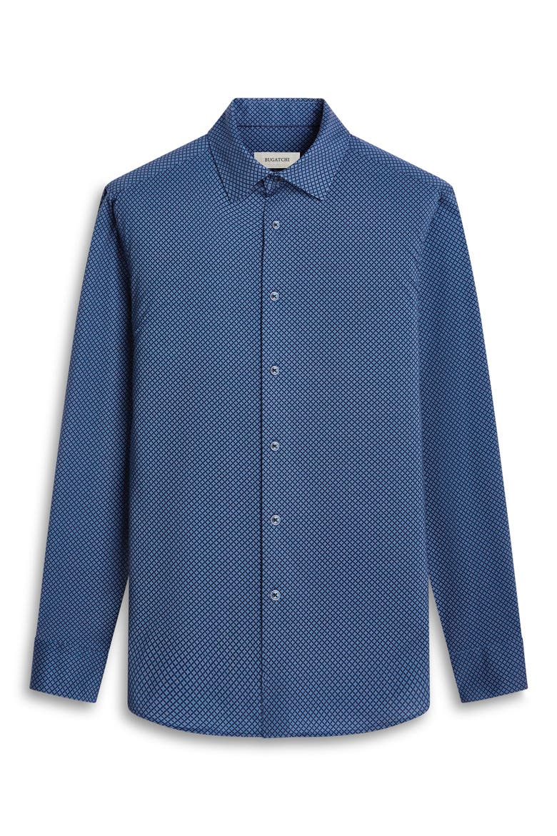James OoohCotton® Geo Print Button-Up Shirt, Alternate, color, NAVY