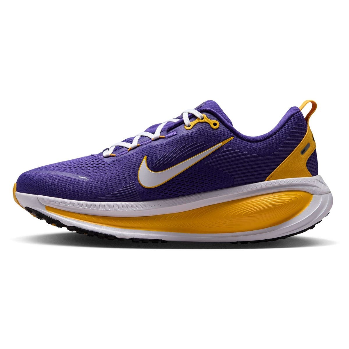 Men's Nike LSU Tigers Vomero 18 Running Shoes, Alternate, color, Purple