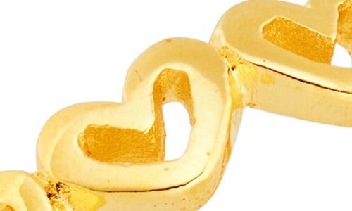 Ki-ele Dainty Forever Hearts Band Ring In Gold