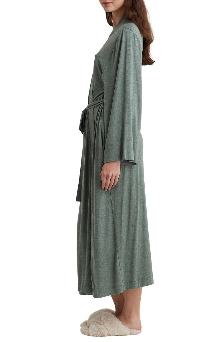 Papinelle Kate Stretch Modal Robe, Alternate, color, Deep Moss