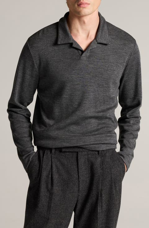 Wool Interlock Long Sleeve Johnny Polo