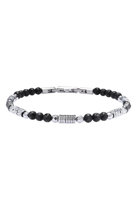 Jaxon Lava Beaded Bracelet
