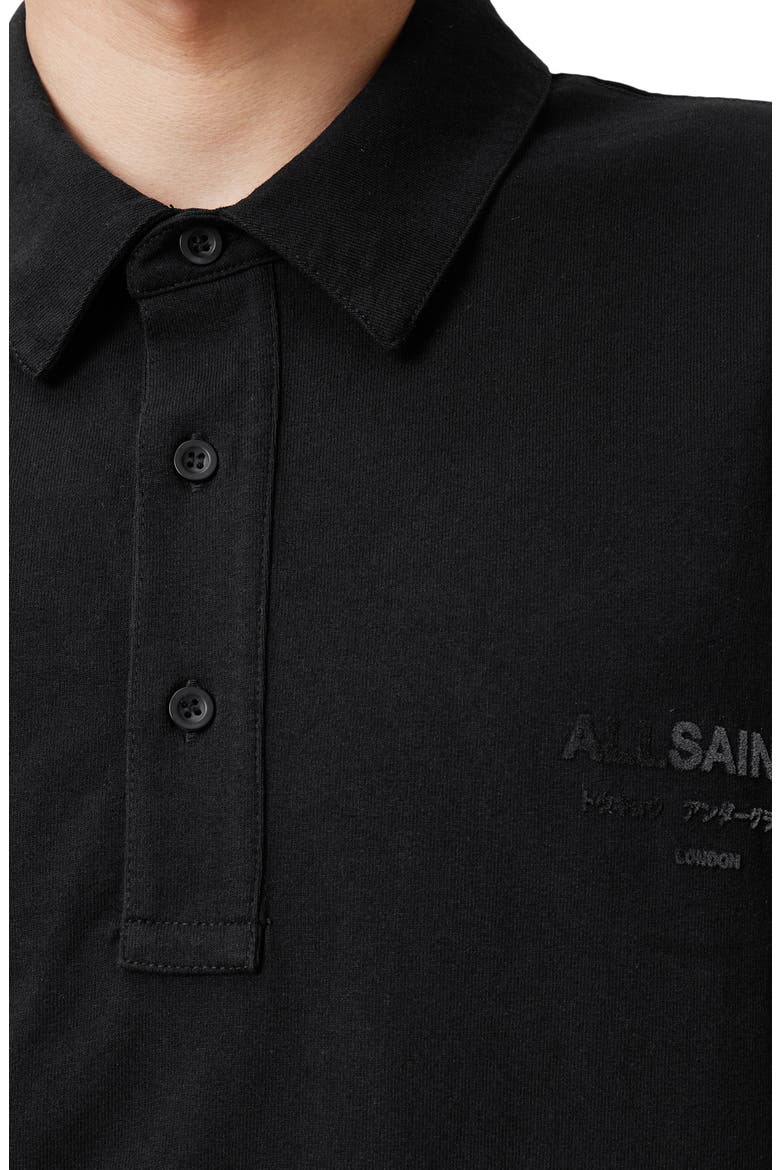 Xander Logo Graphic Polo, Alternate, color, JET BLACK