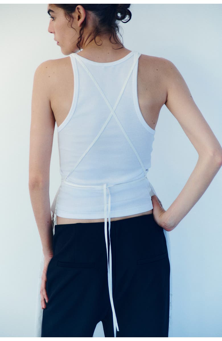 H&M Broderie Anglaise Cotton Dress, Alternate, color, White