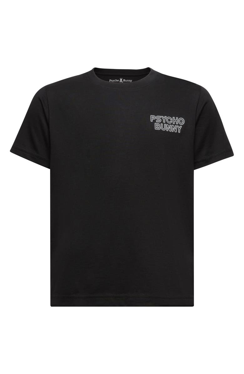 Psycho Bunny Kids' Sydney Cotton Graphic T-Shirt, Main, color, Black